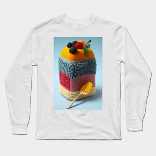 Yarn Parfait Cake Knitten Long Sleeve T-Shirt